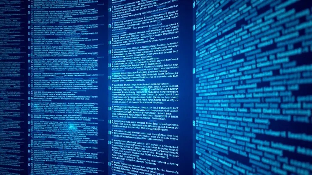 Unstructured medical record text transforming into structured data fields on a screen, symbolizing AI-driven clinical data extraction.