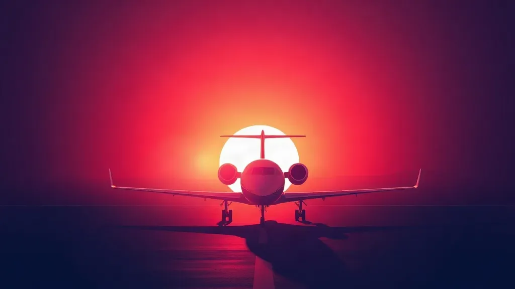 A jet rendered as three overlapping translucent silhouettes converging toward a single runway at dawn, symbolizing divergent regulatory paths.