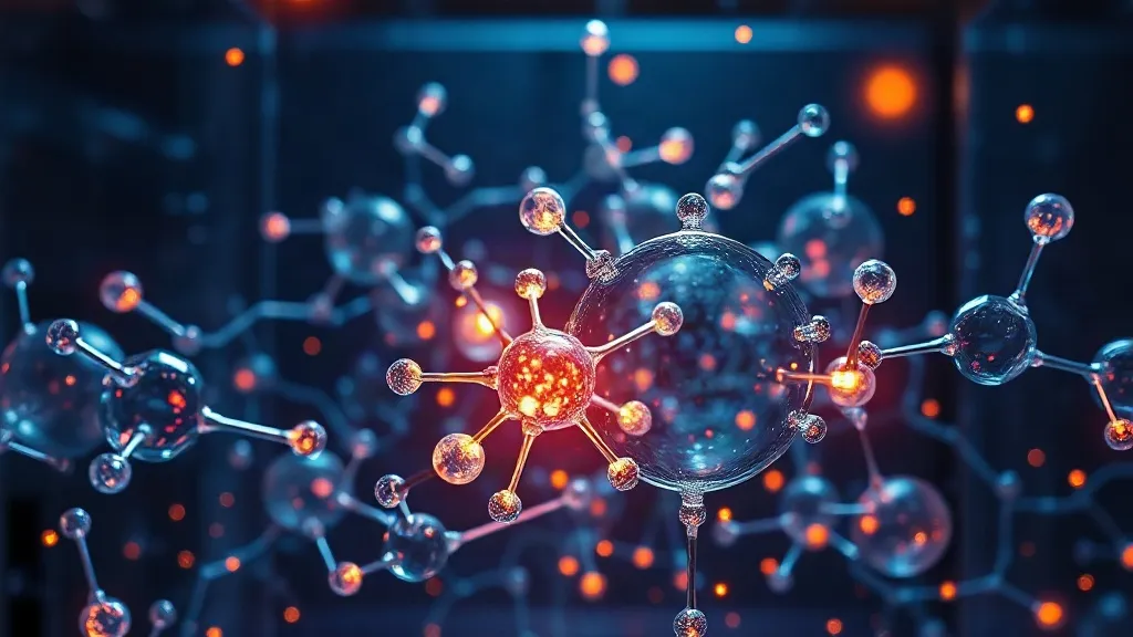 Molecular structures blending into a tangled network of glowing nodes, symbolizing the shift from complicated to complex AI systems in drug discovery.