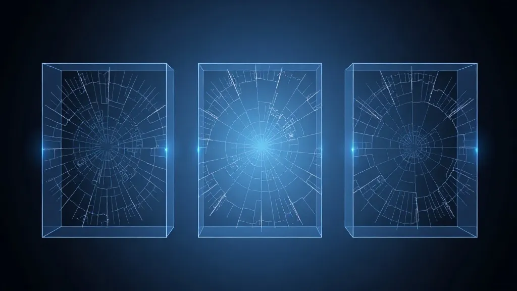 Three cracked glass panes under clinical light, symbolizing regulatory categories fracturing under new AI health technologies.