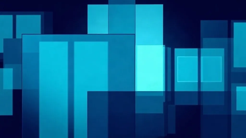 Abstract layered glass panels evoking microscopy slides connected by a faint network lattice, symbolizing a deepening technology relationship across a laboratory network.
