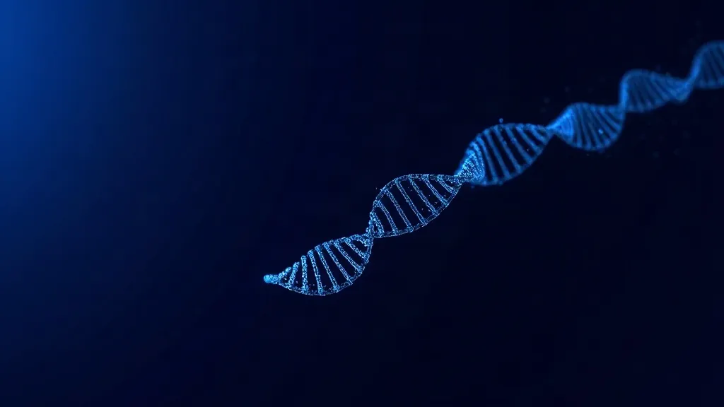 A helix of light splitting into a focused path and a dissolving, static-like path against a dark background, symbolizing a medical AI model diverging after authorization.