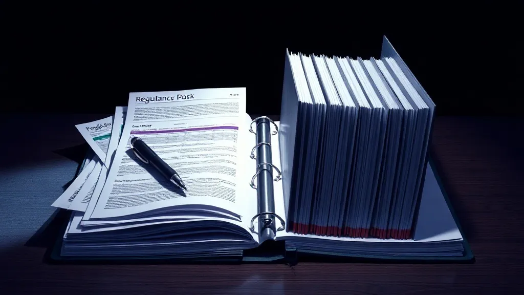 A single medical device evidence file shown split between a loosely organized real-world data set and a rigorously documented data governance binder.