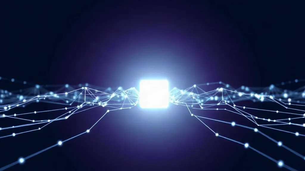 Abstract network of glowing translucent pathways converging on a central node, symbolizing control over an autonomous clinical AI agent.